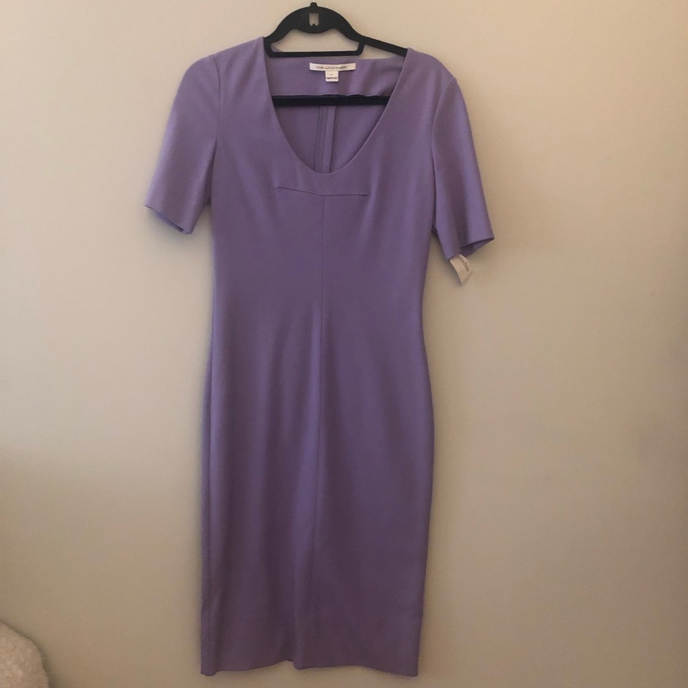 Authentic NWT Diane Von Furstenberg Lavender Midi